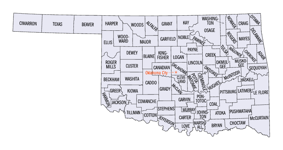 Us Map Oklahoma